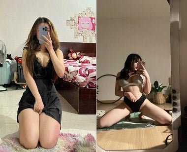 ภาพถ่ายร้อนของสาวสวยที่มีผิวเรียบเหมือนลำธาร