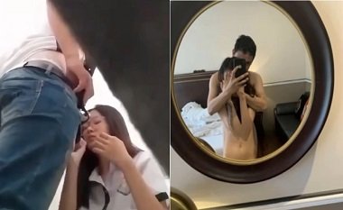 คลิปเซ็กซี่เซ็กซี่ของภรรยาของเขาแอบกลับบ้านเมื่อสามีของเขาไปเที่ยวธุรกิจ