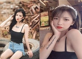 สาวเซ็กซี่ที่เป็นรอยสัก