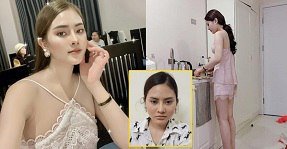 สาวสวยพอใจกับแฟนของเธอเมื่อคราง