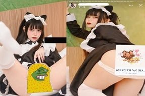 Gia Han สวมชุดชั้นในที่แน่น