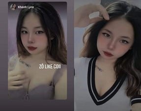 Khanh Lyn แสดงหีสีชมพูเปียก