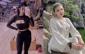 Minh Thu ในชุดที่เปราะบาง